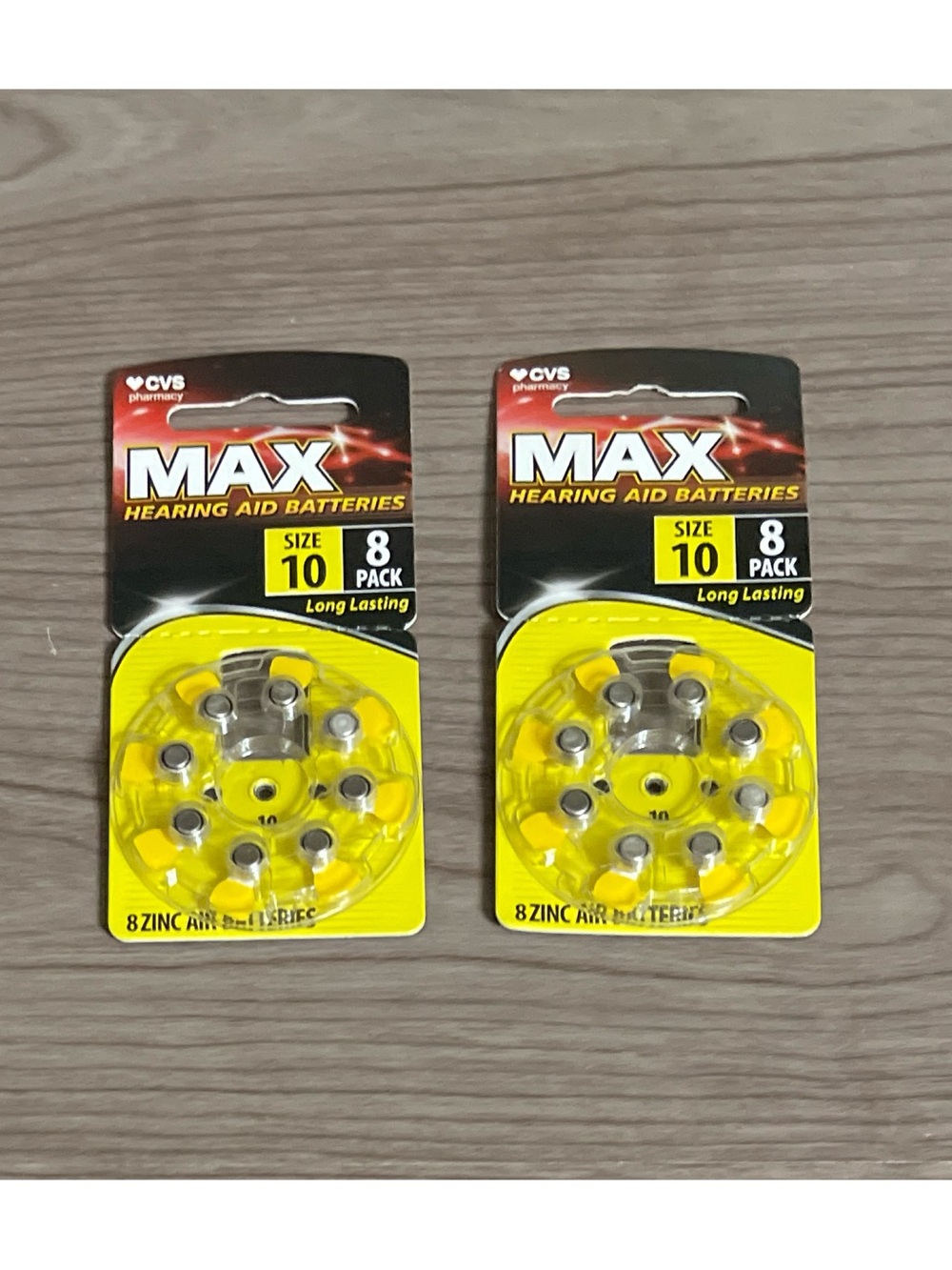16 CVS Brand MAX Size 10 Hearing Aid Batteries
